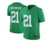 Men's Nike Philadelphia Eagles #21 Patrick Robinson Limited Green Rush NFL Jersey