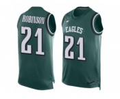 Men's Nike Philadelphia Eagles #21 Patrick Robinson Limited Midnight Green Player Name & Number Tank Top NFL Jersey