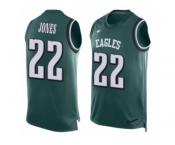 Men's Nike Philadelphia Eagles #22 Sidney Jones Limited Midnight Green Player Name & Number Tank Top NFL Jersey