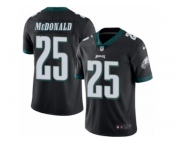 Men's Nike Philadelphia Eagles #25 Tommy McDonald Limited Black Rush NFL Jersey