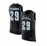 Men's Nike Philadelphia Eagles #29 Avonte Maddox Black Rush Player Name & Number Tank Top NFL Jersey