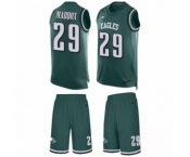 Men's Nike Philadelphia Eagles #29 Avonte Maddox Limited Midnight Green Tank Top Suit NFL Jersey