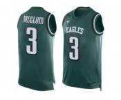 Men's Nike Philadelphia Eagles #3 Matt McGloin Limited Midnight Green Player Name & Number Tank Top NFL Jersey