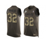 Men's Nike Philadelphia Eagles #32 Rasul Douglas Limited Green Salute to Service Tank Top NFL Jersey