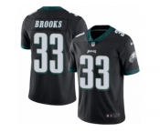 Men's Nike Philadelphia Eagles #33 Ron Brooks Limited Black Rush NFL Jersey