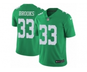 Men's Nike Philadelphia Eagles #33 Ron Brooks Limited Green Rush NFL Jersey