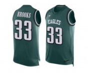 Men's Nike Philadelphia Eagles #33 Ron Brooks Limited Midnight Green Player Name & Number Tank Top NFL Jersey