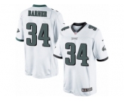 Men's Nike Philadelphia Eagles #34 Kenjon Barner Limited White NFL Jersey