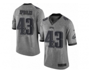Men's Nike Philadelphia Eagles #43 Darren Sproles Limited Gray Gridiron NFL Jersey