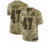 Men's Nike Philadelphia Eagles #47 Nate Gerry Limited Camo 2018 Salute to Service NFL Jersey