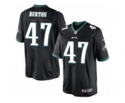 Men's Nike Philadelphia Eagles #47 Trey Burton Limited Black Alternate NFL Jersey