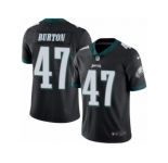 Men's Nike Philadelphia Eagles #47 Trey Burton Limited Black Rush NFL Jersey