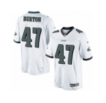 Men's Nike Philadelphia Eagles #47 Trey Burton Limited White NFL Jersey