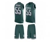 Men's Nike Philadelphia Eagles #55 Brandon Graham Limited Midnight Green Tank Top Suit NFL Jersey