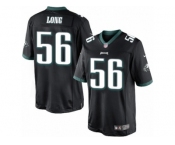 Men's Nike Philadelphia Eagles #56 Chris Long Limited Black Alternate NFL Jersey