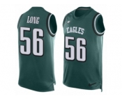 Men's Nike Philadelphia Eagles #56 Chris Long Limited Midnight Green Player Name & Number Tank Top NFL Jersey