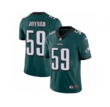 Men's Nike Philadelphia Eagles #59 Seth Joyner Vapor Untouchable Limited Midnight Green Team Color NFL Jersey