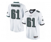 Men's Nike Philadelphia Eagles #61 Stefen Wisniewski Limited White NFL Jersey