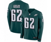 Men's Nike Philadelphia Eagles #62 Jason Kelce Limited Green Therma Long Sleeve NFL Jersey