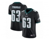 Men's Nike Philadelphia Eagles #63 Dallas Thomas Black Alternate Vapor Untouchable Limited Player NFL Jersey