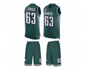 Men's Nike Philadelphia Eagles #63 Dallas Thomas Limited Midnight Green Tank Top Suit NFL Jersey