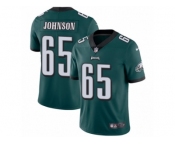 Men's Nike Philadelphia Eagles #65 Lane Johnson Vapor Untouchable Limited Midnight Green Team Color NFL Jersey