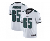 Men's Nike Philadelphia Eagles #65 Lane Johnson Vapor Untouchable Limited White NFL Jersey