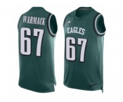 Men's Nike Philadelphia Eagles #67 Chance Warmack Limited Midnight Green Player Name & Number Tank Top NFL Jersey
