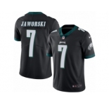 Men's Nike Philadelphia Eagles #7 Ron Jaworski Limited Black Rush NFL Jersey