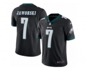 Men's Nike Philadelphia Eagles #7 Ron Jaworski Limited Black Rush NFL Jersey