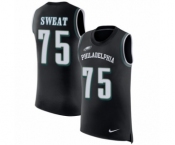Men's Nike Philadelphia Eagles #75 Josh Sweat Black Rush Player Name & Number Tank Top NFL Jersey