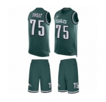Men's Nike Philadelphia Eagles #75 Josh Sweat Limited Midnight Green Tank Top Suit NFL Jersey