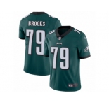 Men's Nike Philadelphia Eagles #79 Brandon Brooks Vapor Untouchable Limited Midnight Green Team Color NFL Jersey