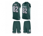 Men's Nike Philadelphia Eagles #82 Mike Quick Limited Midnight Green Tank Top Suit NFL Jersey