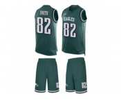 Men's Nike Philadelphia Eagles #82 Torrey Smith Limited Midnight Green Tank Top Suit NFL Jersey