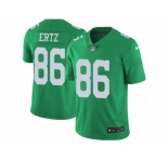 Men's Nike Philadelphia Eagles #86 Zach Ertz Limited Green Rush NFL Jersey