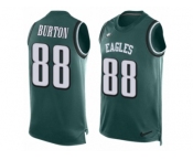 Men's Nike Philadelphia Eagles #88 Trey Burton Limited Midnight Green Player Name & Number Tank Top NFL Jersey