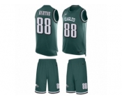 Men's Nike Philadelphia Eagles #88 Trey Burton Limited Midnight Green Tank Top Suit NFL Jersey