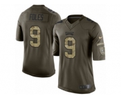 Men's Nike Philadelphia Eagles #9 Nick Foles Limited Green Salute to Service NFL Jersey