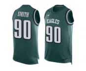 Men's Nike Philadelphia Eagles #90 Marcus Smith II Limited Midnight Green Player Name & Number Tank Top NFL Jersey
