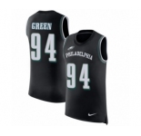 Men's Nike Philadelphia Eagles #94 Haloti Ngata Black Rush Player Name & Number Tank Top NFL Jersey