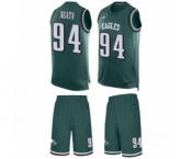 Men's Nike Philadelphia Eagles #94 Haloti Ngata Limited Midnight Green Tank Top Suit NFL Jersey