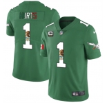 Men's Philadelphia Eagles #1 Jalen Hurts Green Mexico Vapor Untouchable Limited Stit