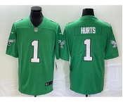 Men's Philadelphia Eagles #1 Jalen Hurts Limited Green 2023 Vapor Jersey