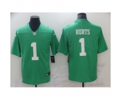 Men's Philadelphia Eagles #1 Jalen Hurts Limited Green Rush Vapor Untouchable Football Jersey