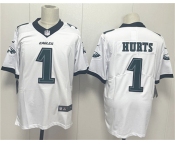 Men's Philadelphia Eagles #1 Jalen Hurts White 2024 New Vapor Untouchable Limited Football Stitched Jersey