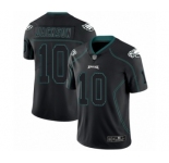 Men's Philadelphia Eagles #10 DeSean Jackson Limited Lights Out Black Rush Football Jersey