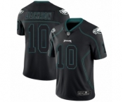 Men's Philadelphia Eagles #10 DeSean Jackson Limited Lights Out Black Rush Football Jersey