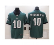 Men's Philadelphia Eagles #10 Gardner Minshew II Nike Midnight Green Limited Player Jersey