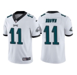 Men's Philadelphia Eagles #11 A. J. Brown White Vapor Untouchable Limited Stitched Jersey